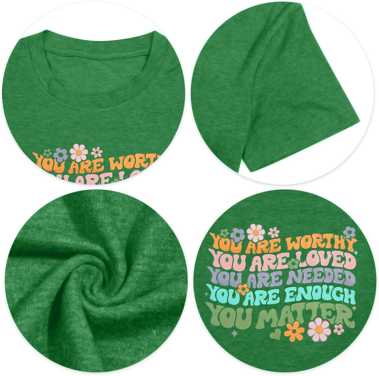 Kindness Shirt for Women Teachers You Matter Shirt Let Kindness Bloom Vintage Flower Be Kind Graphic Tee Top - Image 5