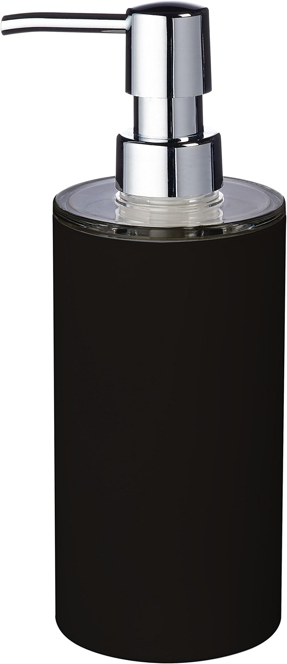 RIDDERTouch Soap Dispenser, Poly Resin, Black, 6.7 x 6.7 x 19 cm