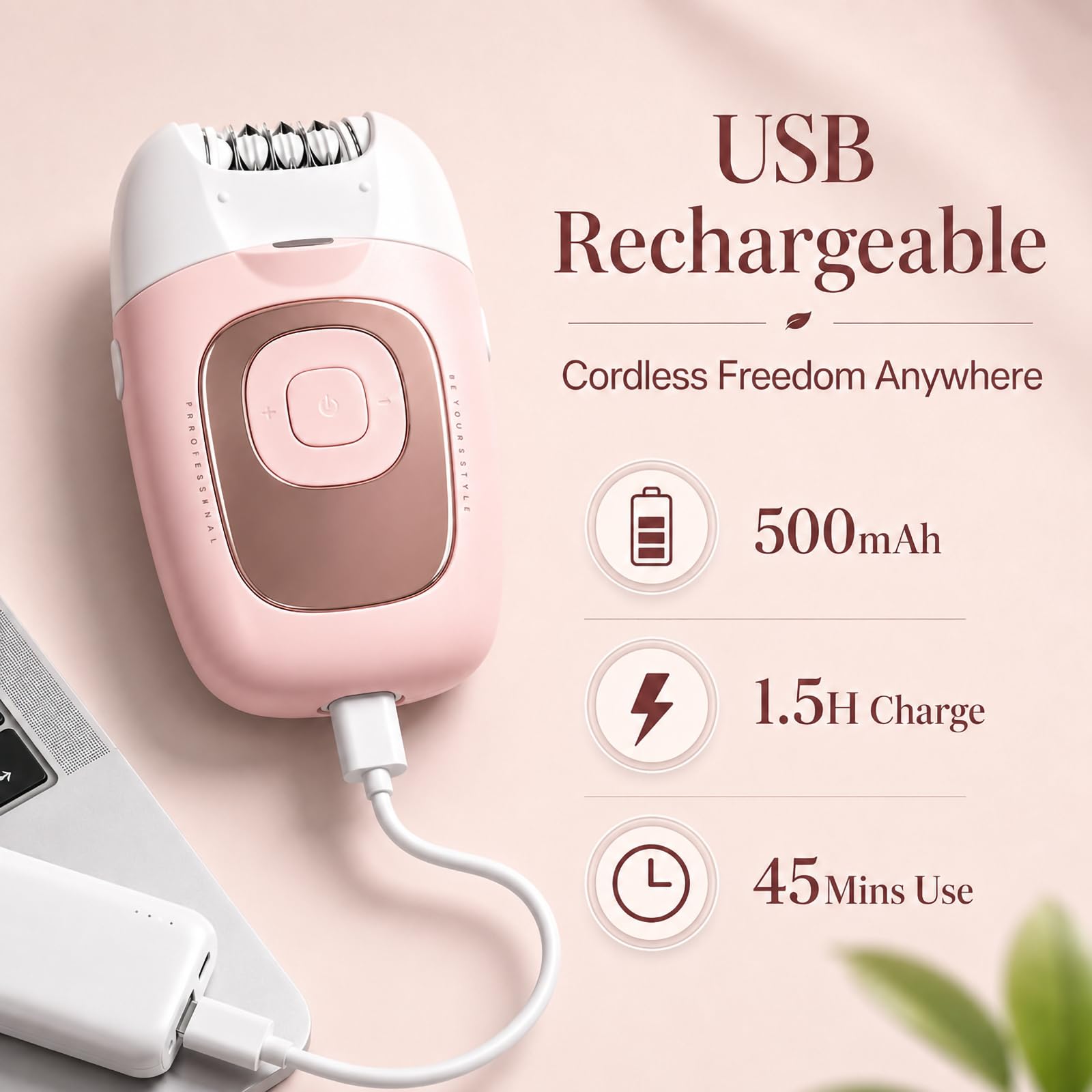 VGR 760 Epilatore elettrico da donna, sistema a 18 pinzette, Rosa