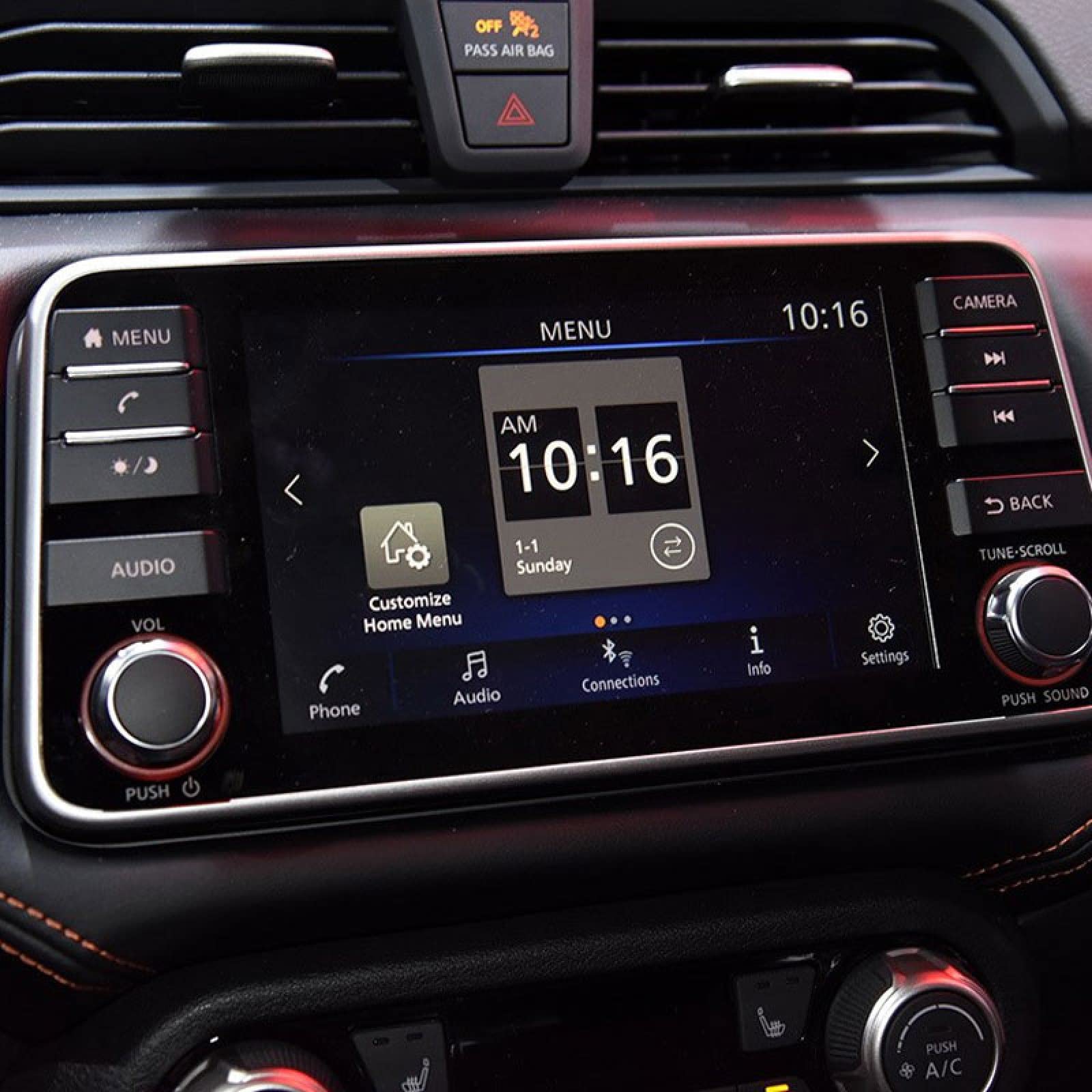 For Nissan Versa 2020 2021, Tempered Glass Screen Protector Car GPS Navigation Screen Protective Film Auto Interior Accessories