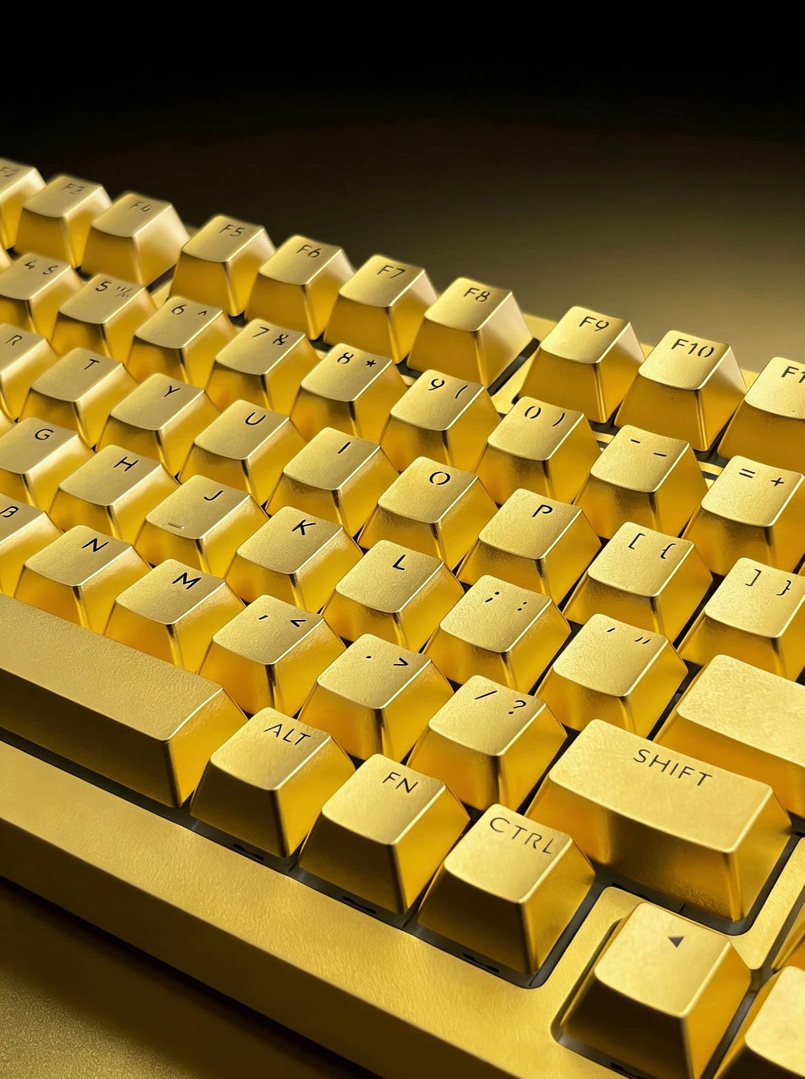 Gold Plated Computer Keyboard Gaming Keyboard for Man