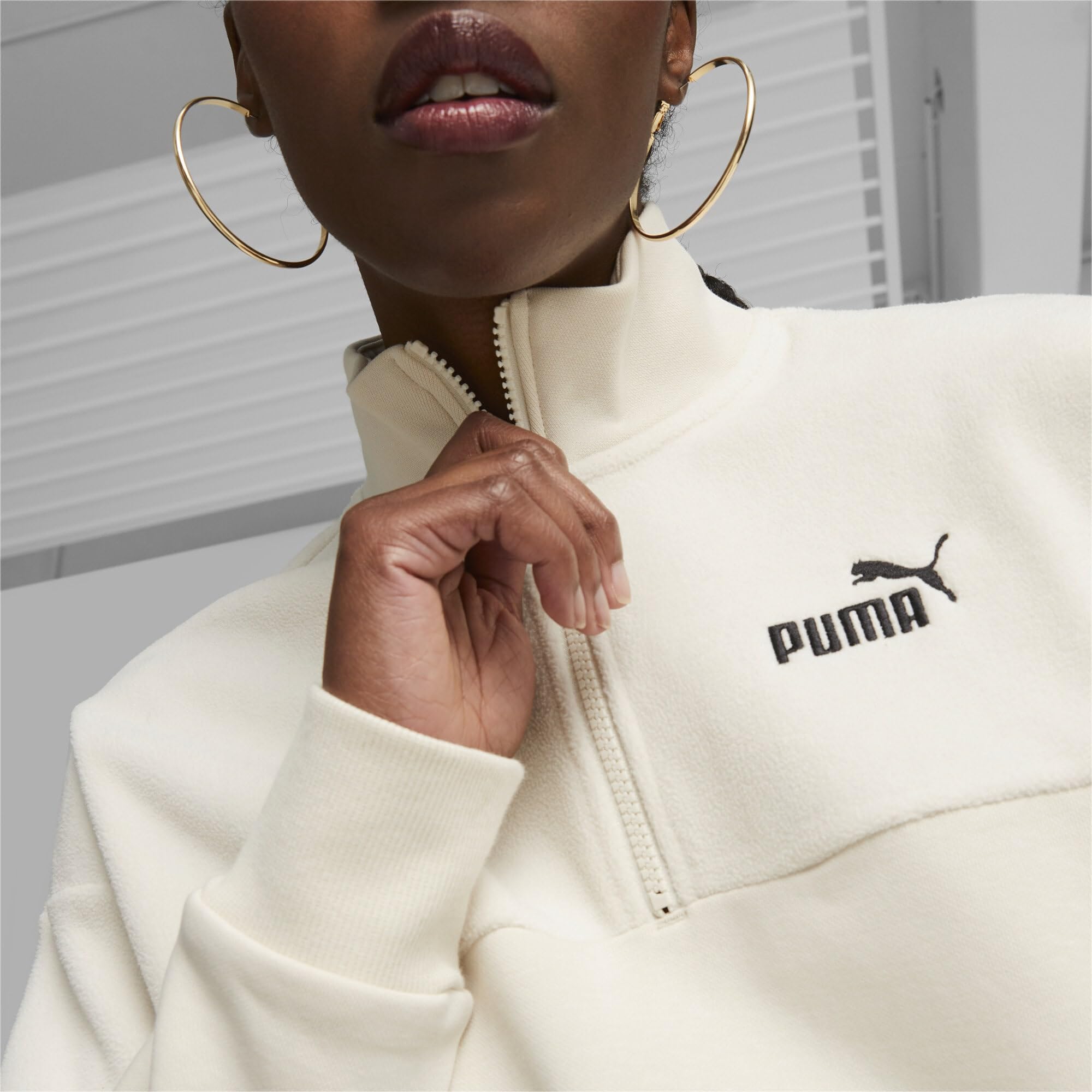 Puma Puma Power Colorblock Girocollo Invernale Sudore Donna