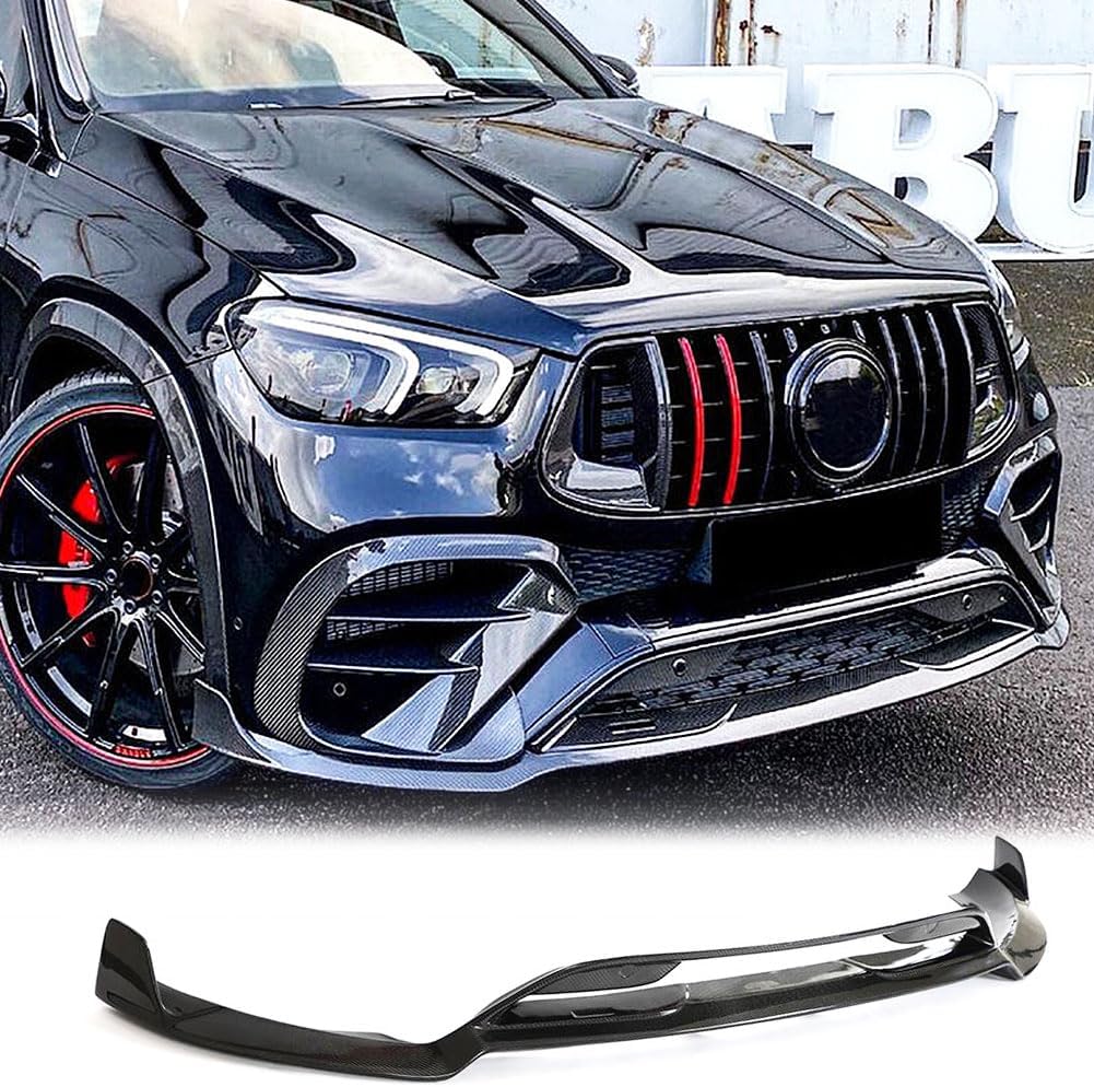 Carbon Fiber Front Lip for Mercedes Benz GLE Class GLE63 AMG SUV 4Door 2021-2023 Front Bumper Lip Chin Spoiler Factory Outlet