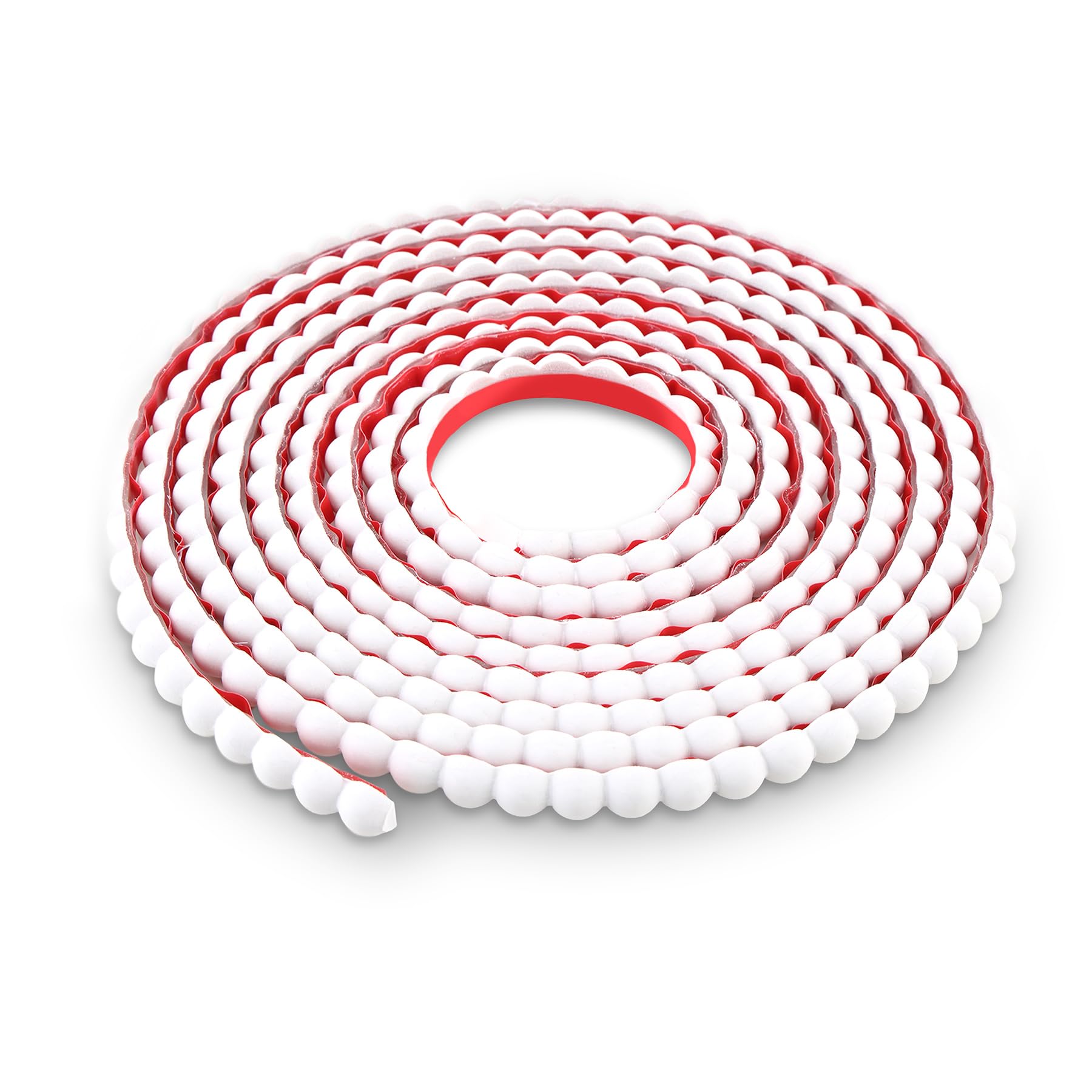 Trimold 5m x 1.5cm Peel and Stick Unfinished Beaded Trim - Easy to Paint, Flexible DIY Craft Molding for Mirror Frame, Backsplash, Wall, Door, Cabinet, Dresser, Shelf