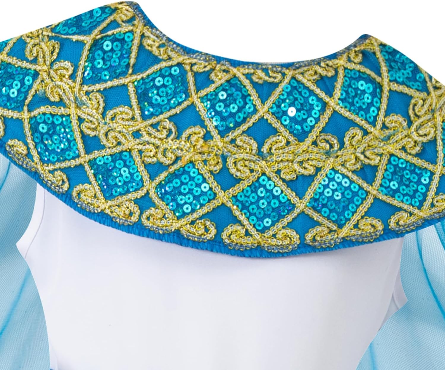 Kids Girls Egyptian Costume Set Cleopatra Dress Halloween Outfit with Headpiece - Image 4