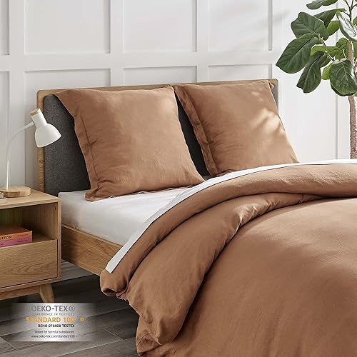 Miniatura 5 de Levtex Home - 100% Lino - Funda Euro - Lino Lavado en Natural - Tamaño de la funda (26 x 26 pulgadas)