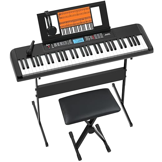 61-Key Portable Keyboard with Bundle