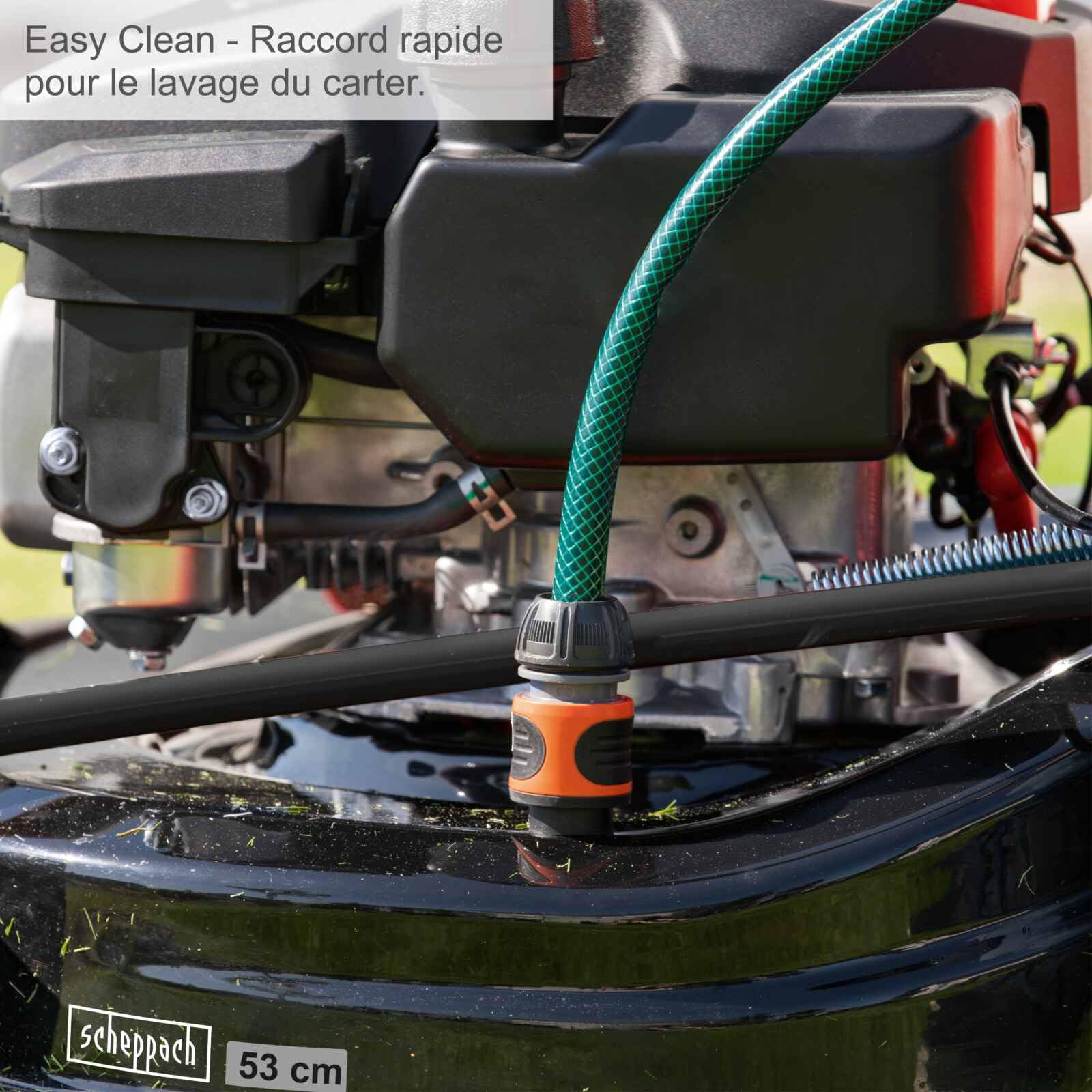 Scheppach Tondeuse à Gazon Hybride MS225-56E - Batterie + Chargeur Inclus