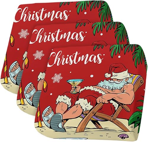 Miniatura 36 de Fundas de cojín para sofá de Navidad con diseño de muñeco de nieve gris, funda elástica para sofá con parte inferior elástica, fundas de sofá