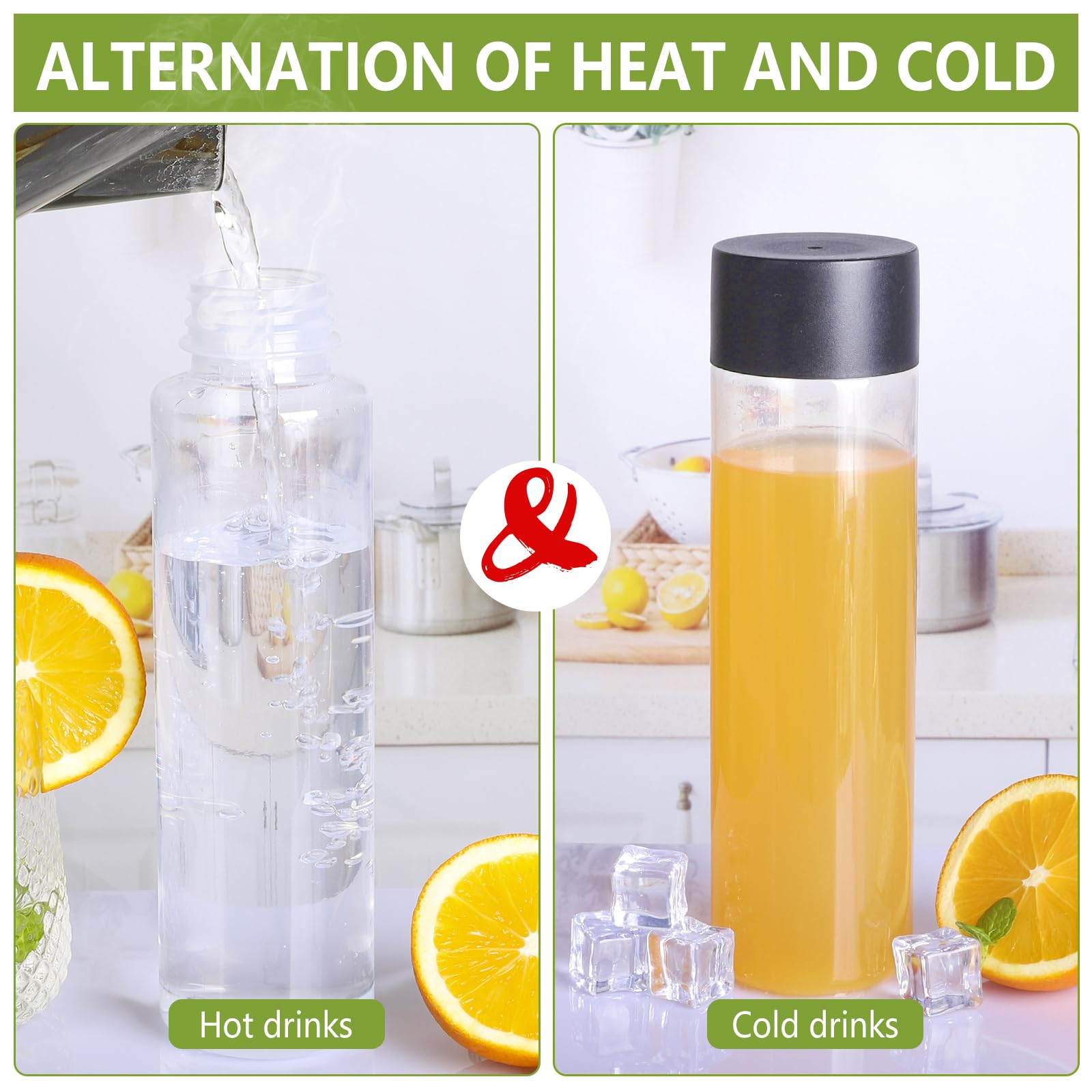 4 Bottiglie Plastica 1000ml Con Coperchio - Lavabili, Senza BPA - Foto 13