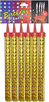 Birthday Cake Candles Birthday Cake Decorations Fountain Cake Candles Ideal for Birthdays, Weddings, Anniversaries, Restaurants and Special Celebrations