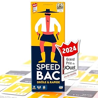 ATM Gaming Speedbac - Jeu de société Famille et Amis - Parfait pour Mettre l'ambiance - 2 à 7 Joueurs - Grand Prix du Jouet 2024