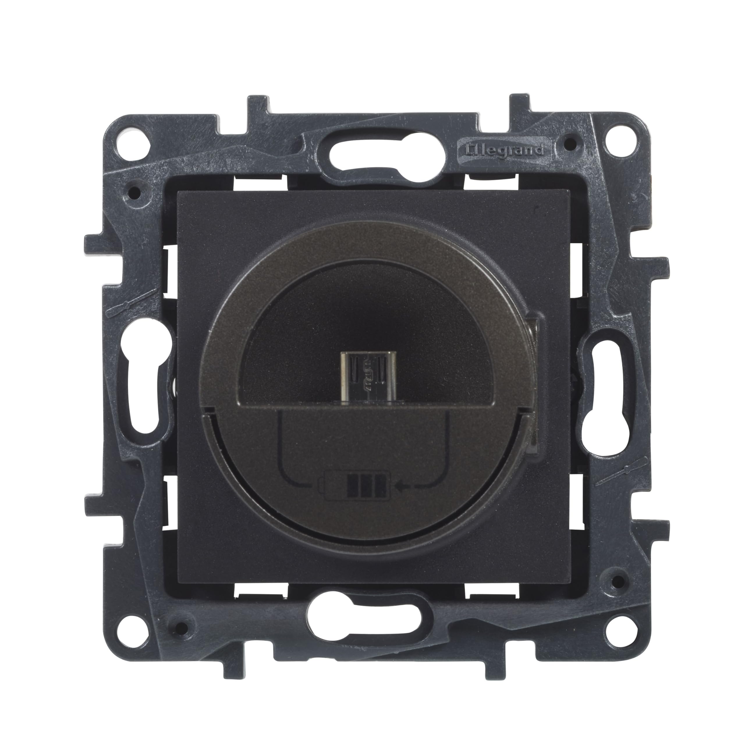 Prise mini USB Legrand 398267 3A Niloé Step anthracite