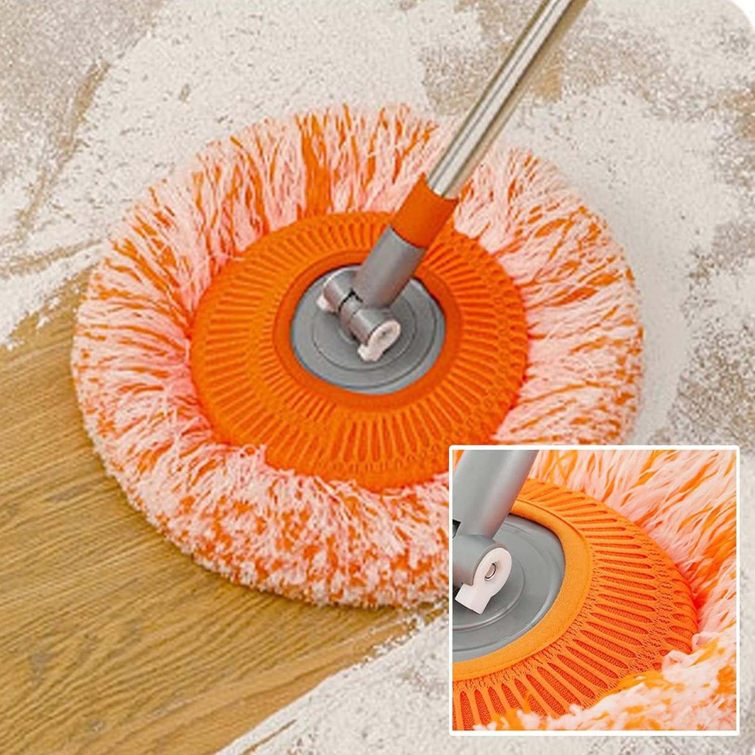 KRLZ 360 Rotatable Adjustable Cleaning Mop, Extended Handle Wall Cleaning Mop, Long Handle Microfiber Easy Cleaning Spin Mop, Wall Mop, Easy Mop (B0DFWKQSVX) Amazon Price History, Amazon Price Tracker