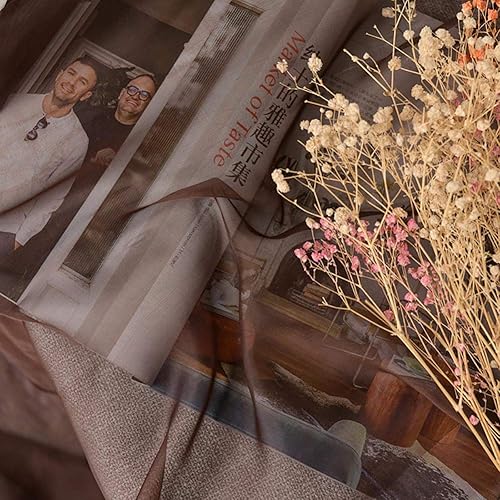 Miniatura 3 de BOYOUTH - Cortina de gasa para decoración del hogar, boda, 1 panel