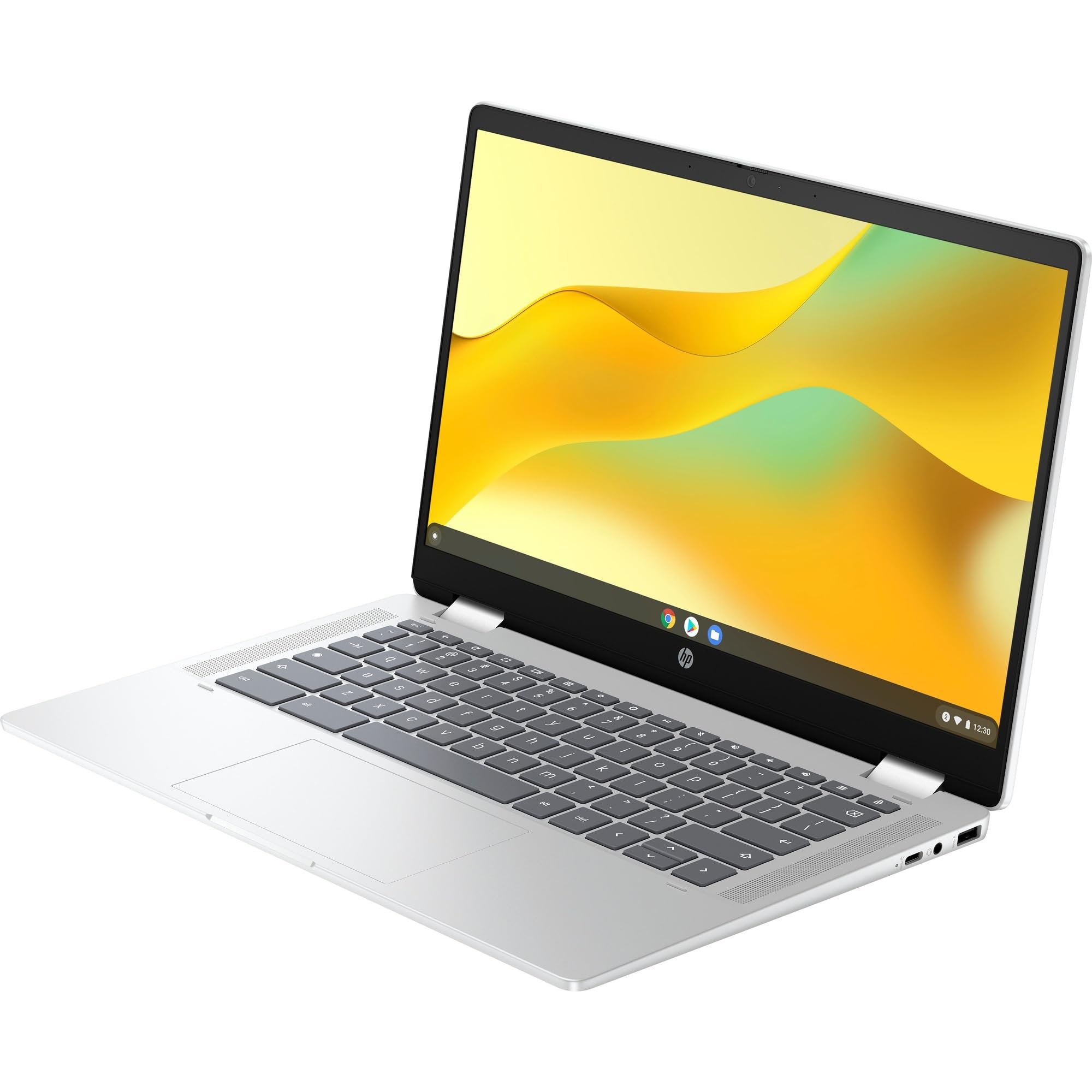 HP Chromebook x360 14b-cd0001sl Intel Celeron N100 4GB RAM 128GB eMMC 14" FHD Touch Laptop Argento