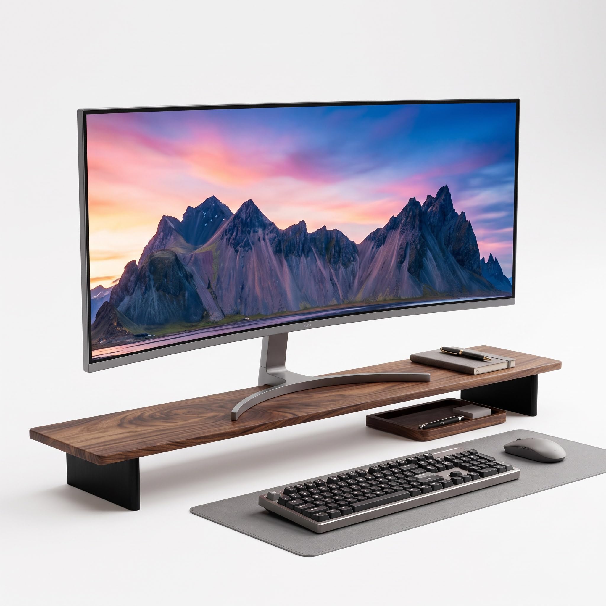 WARLD GADGETS デスクシェルフ ダークウォルナット Amazon.co.jp: WORLD GADGETS デスクシェルフ 天板裏に埋め込み済みの
