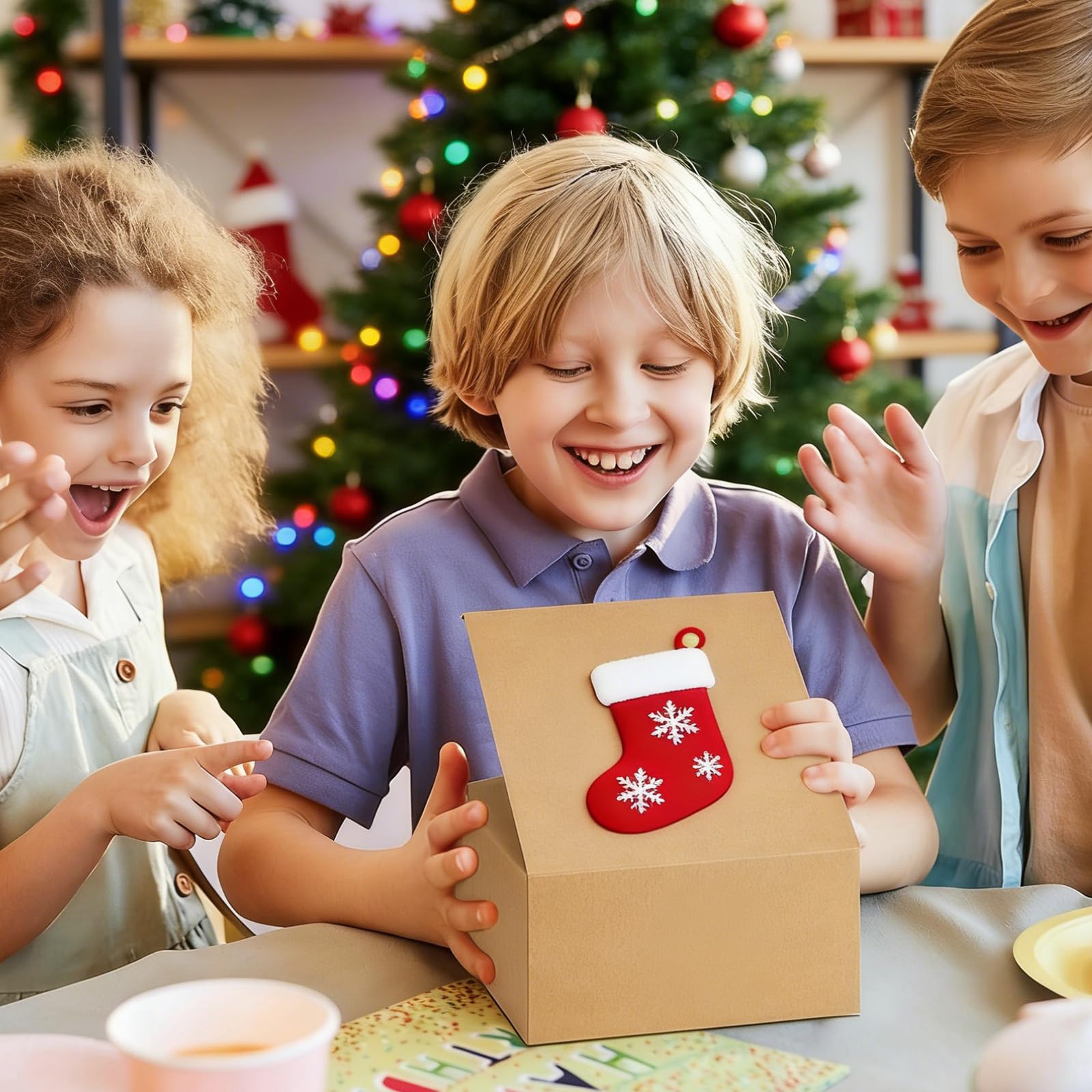 30 szt. ręcznie robione pudełko do pakowania składane papierowe pudełka na prezenty zawiera papieże do pakowania kartek z podziękowaniami na obchody urodzin zamknięte pudełko prezentowe