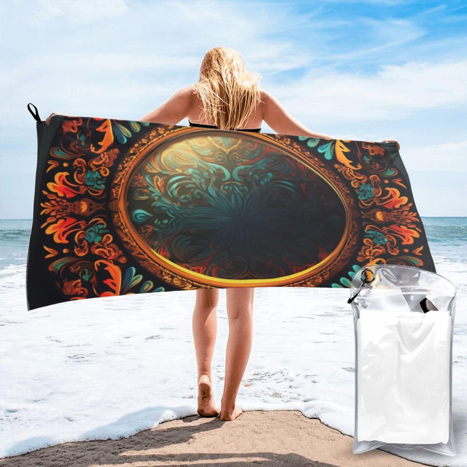 Serviette fantastique en microfibre effet miroir hydrofuge et ultra absorbante