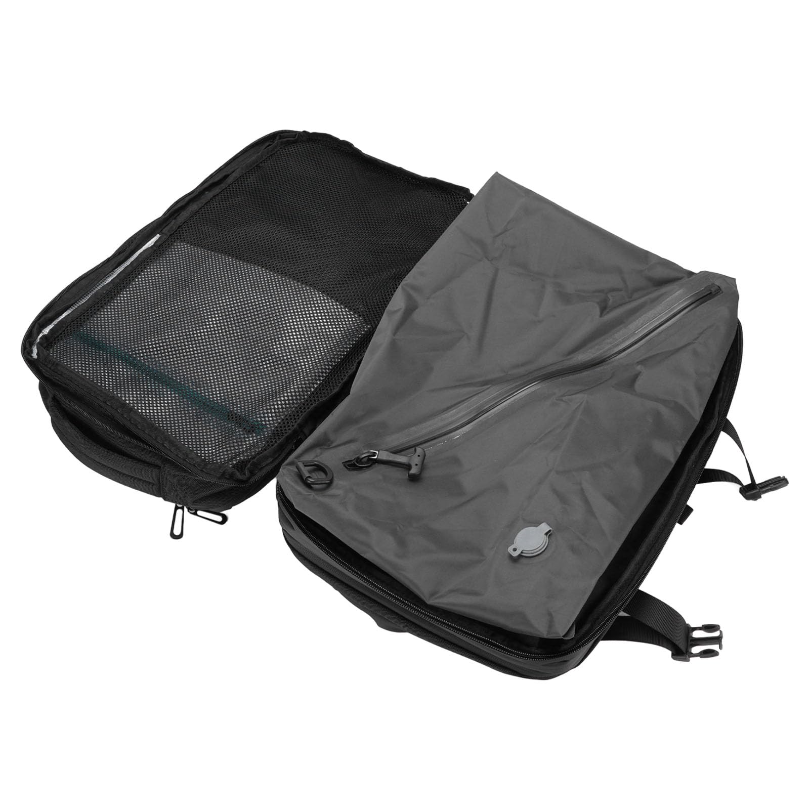 AMONIDA Sac à Dos de Voyage à Compression, Durable, Extensible, Sous Vide, avec Port de Chargement USB, pour Randonneurs, étanche à la Pluie, 22l-55l