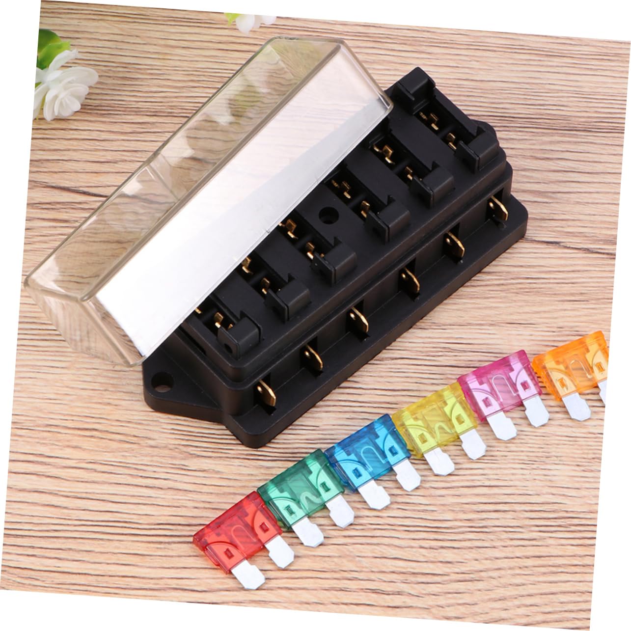 Cabilock 6-Way Fuse Holder Replacement for Automobiles Trucks Cars Sturdy Easy Installation