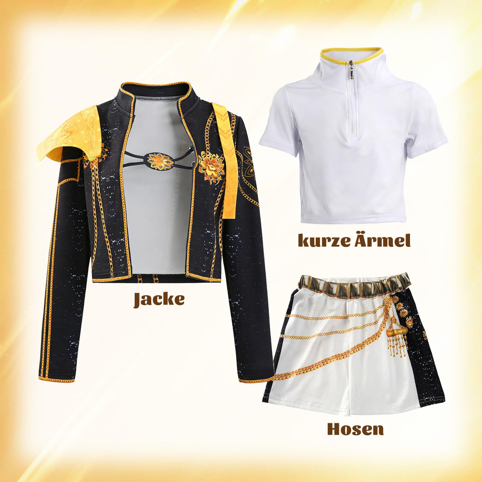 Anime Cosplay Kostüm Schwarze Mädchen Uniform Outfits Set mit Jacke Weste und Shorts Halloween Karneval Party Uniform Cosplay Kostüme Für Kinder