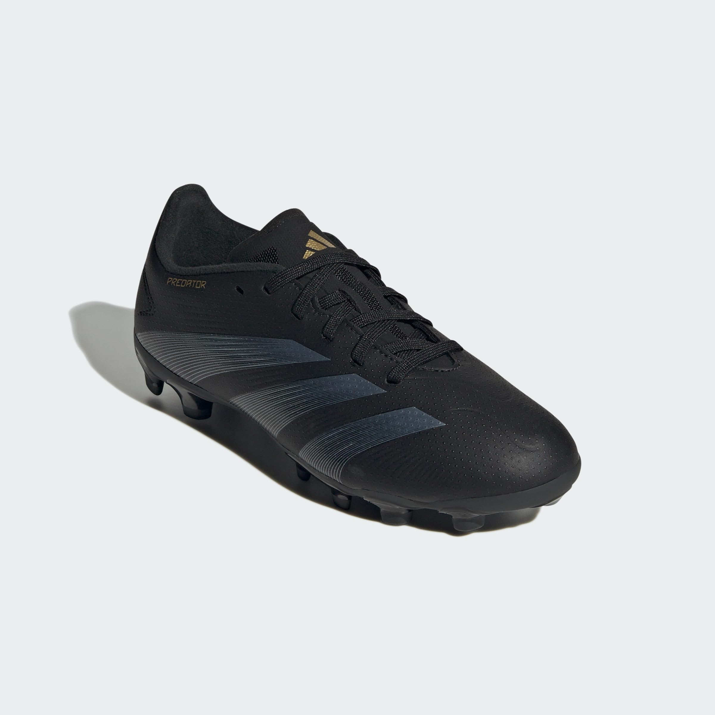 adidas Unisex niños Predator League J Football Boots Multi Ground, Core Black/Carbon/Gold Metallic, 28 1/2 EU