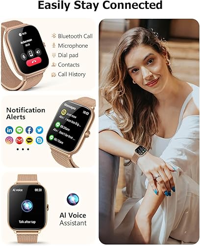 Miniatura 6 de 2025 Smart Watches for Women with Blood Pressure Monitor, 2.06" AMOLED Display, IP68 Waterproof Fitness Tracker, 118 Sports Modes, Heart