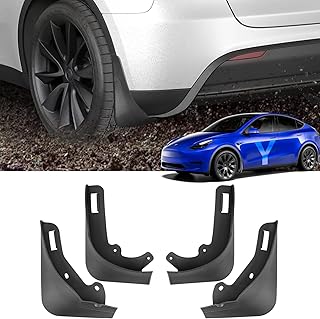 Motrobe Tesla Model Y Mud Flaps Splash Guards No Drilling Required (Set of Four) 2023 Upgraded Fit 2020-2023 Model Y