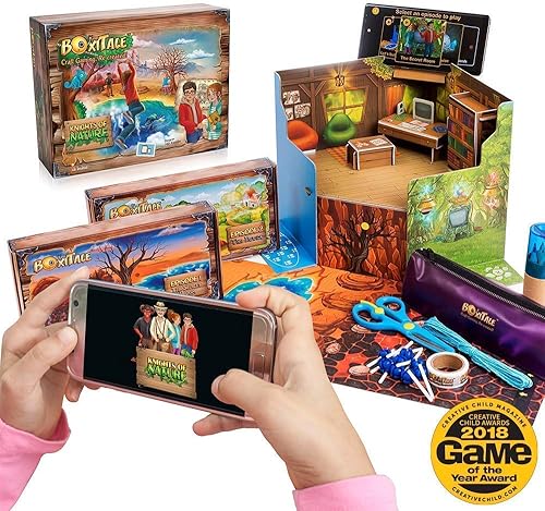 Miniatura 2 de BoxiTale Juego de manualidades interactivo con aplicación  Caballeros de la naturaleza aventura para niños y niñas, juegos para niños fáciles de