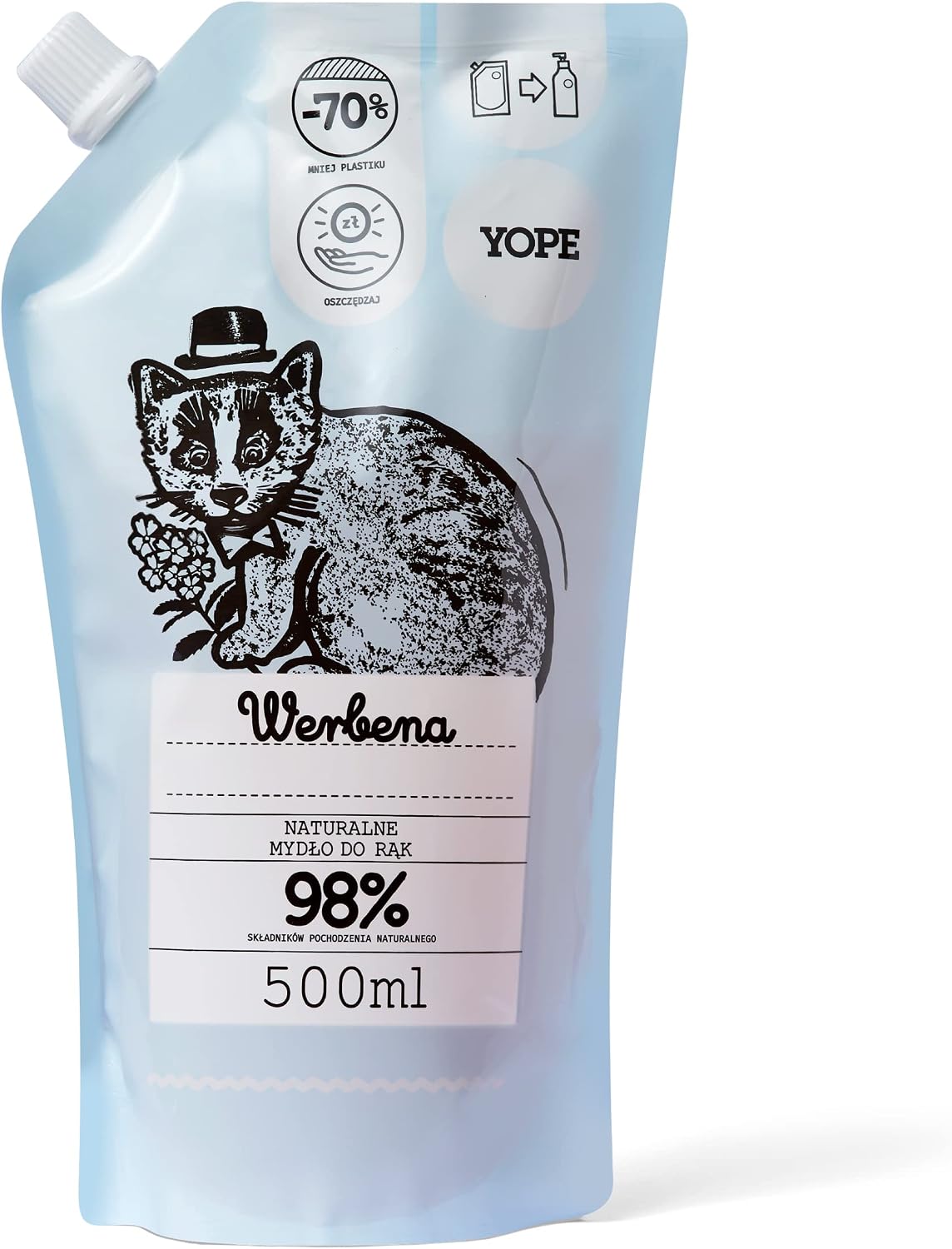 YOPE Wegańskie mydło do rąk Wegańskie uzupełnienie 500 ml