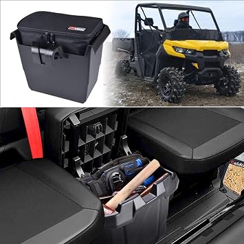 Under Seat Storage Bin for Can-Am Defender | for Defender Max HD8 HD10 H5 H6 2016-2026,Cooler Ice 2 in 1 Underseat Storage Box with Cooler Bag, ReplaceOEM 715003446