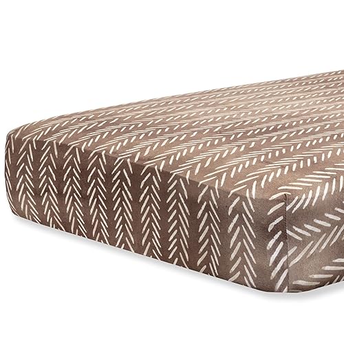 Pobibaby - Sábanas de cuna de alta calidad para colchón de cuna estándar - Mezcla de algodón ultrasuave, segura y acogedora, y elegante sábana de