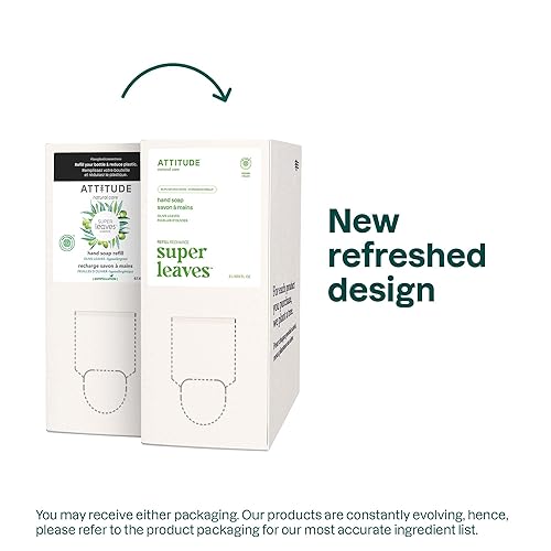 Miniatura 2 de ATTITUDE Jabón líquido para manos, verificado por EWG, a base de plantas y minerales, productos veganos para el cuidado personal, hojas de oliva,