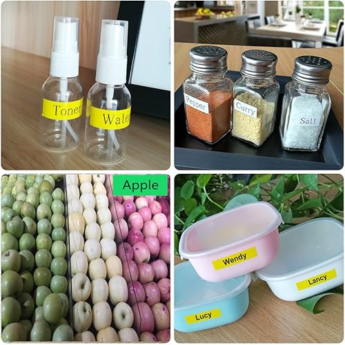 Miniatura 6 de Compatible Dymo Etiqueta estándar Dm1cinta de etiquetado para Label Manager rotuladoras por Orison, 14inch X 23pies (7m), Blanco sobre transparente