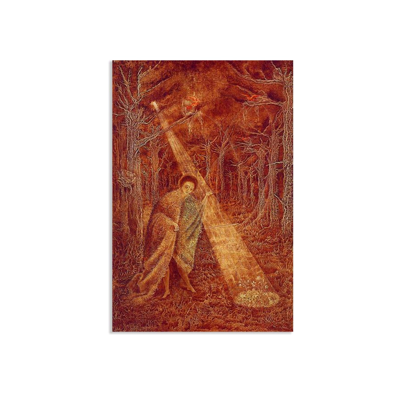 MYCGGDGH Remedios Varo Canvas Wall Art Reproductions of Famous Paintings Solar Music Remedios Varo Wall Decor for Living Room Bedroom Home Decor75x50cm(30x20in) poster