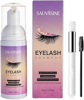 Eyelash Extension Cleanser 50ML, Lash Shampoo for Eyelash, Lash Extension Shampoo Kit Lash Shampoo Cleaner Eyelash Extension Shampoo for Eyelashes Cleansing Extension Cleanser Remover