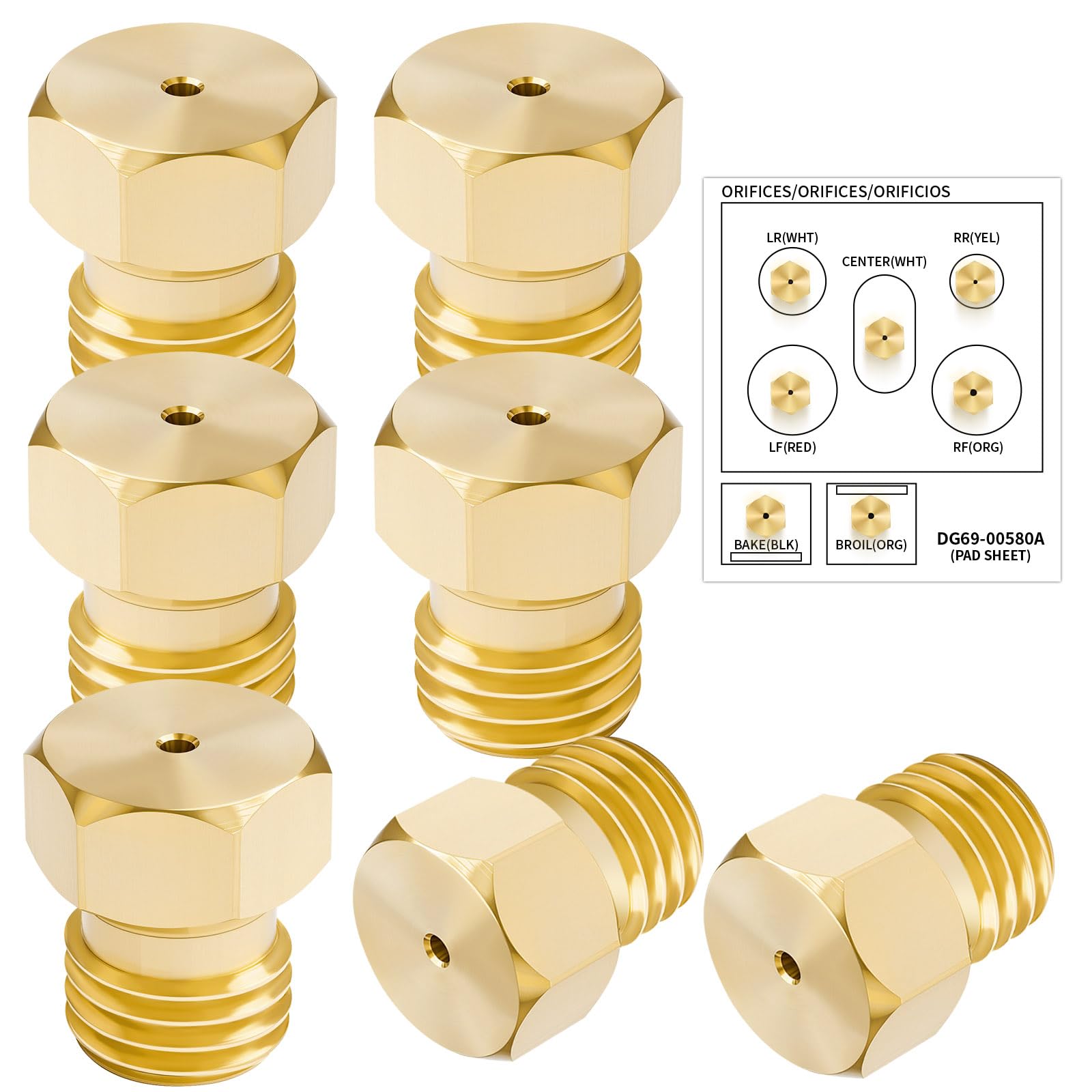 Amazon.com: DG69-00580A Gas Range LP Conversion Kit 7PCS Orifices