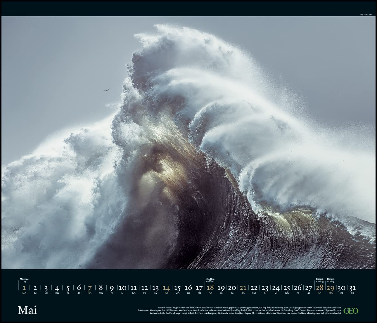 GEO Edition: Kräfte der Natur 2023 - Wand-Kalender - Poster-Kalender - 70x60