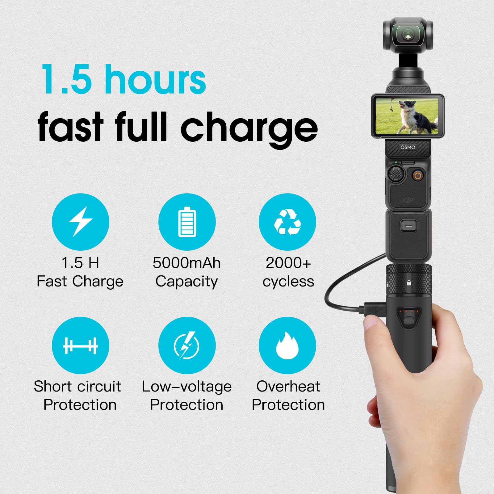 Amazon | Smatree DJI Osmo Action 3/2用充電器 DJI Pocket 3 用充電 