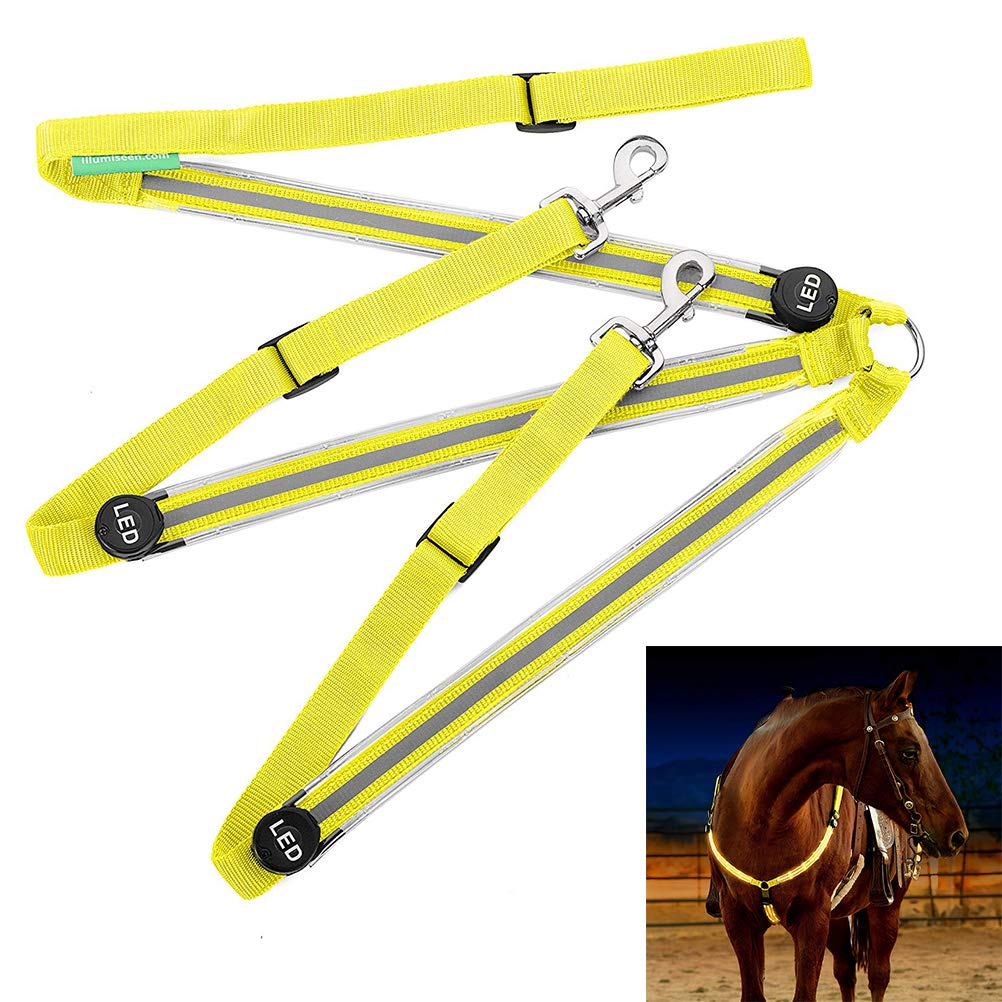 Buy Lespar LED horse harness, LED horse chest strap Horse plate Collar
