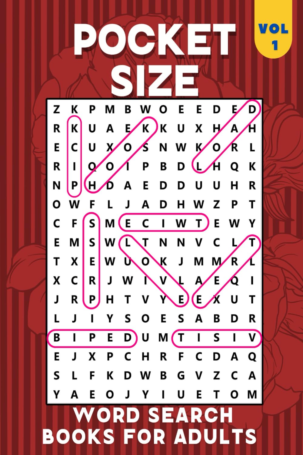 Pocket Size Word Search Books for Adults: 4x6, 102 Puzzles Large font- Easy,Small, Mini,Compact,Travel Size Word Search Puzzle Books for Adults & Kids.