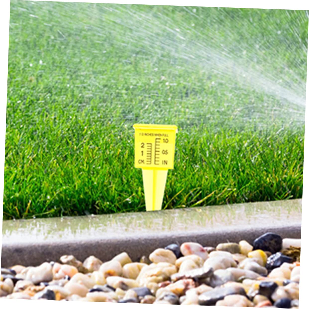 VANZACK 20piezas Medidor De Lluvia De Plástico Para Jardín Herramienta Precisa De Medición De Precipitaciones Escala Clara y Profesional Para Uso Casa y Césped