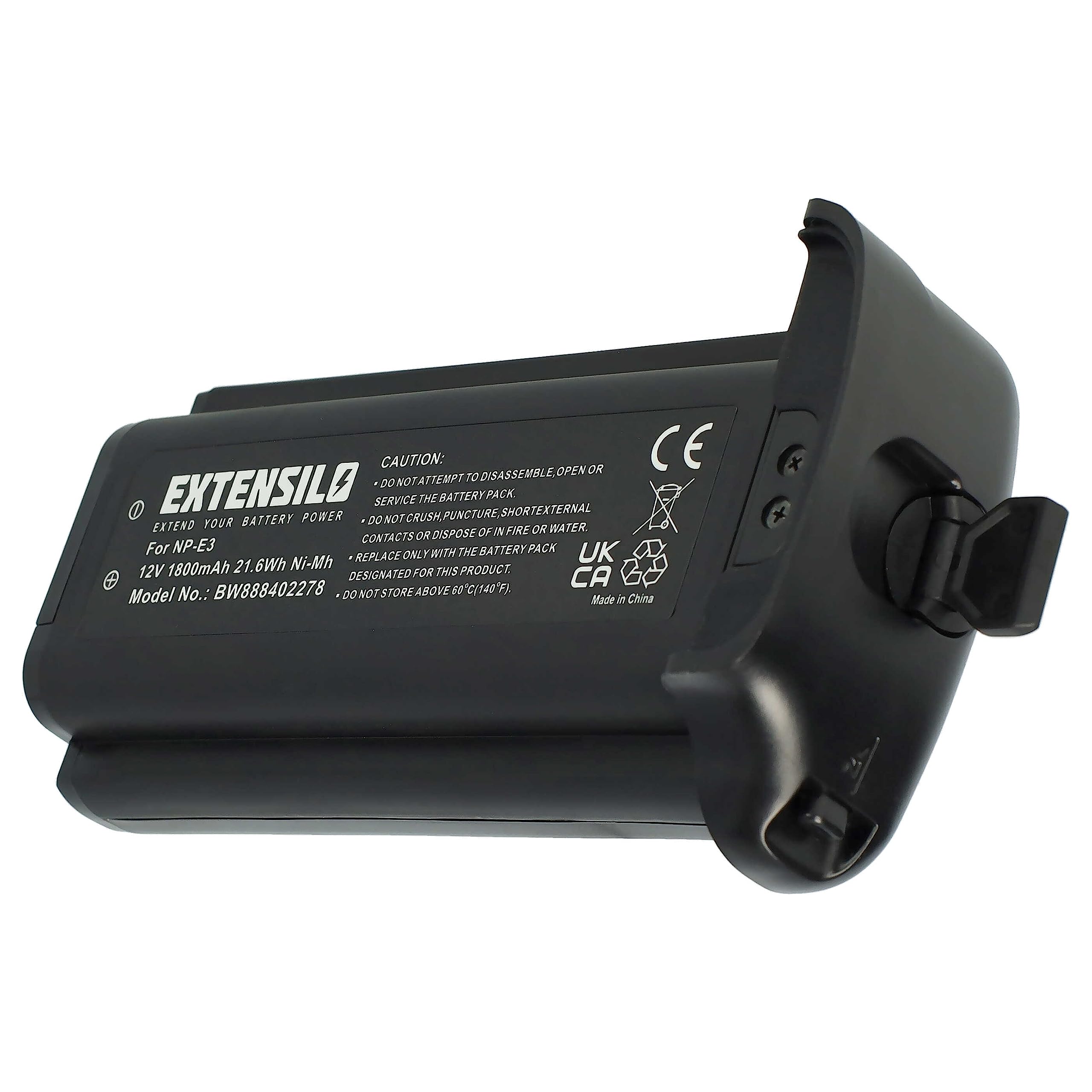 2 x bateria zamienna do Canon 7084A001, 7084A002, NP-E3 do aparatu DSLR (1800 mAh, 12 V, NiMH)