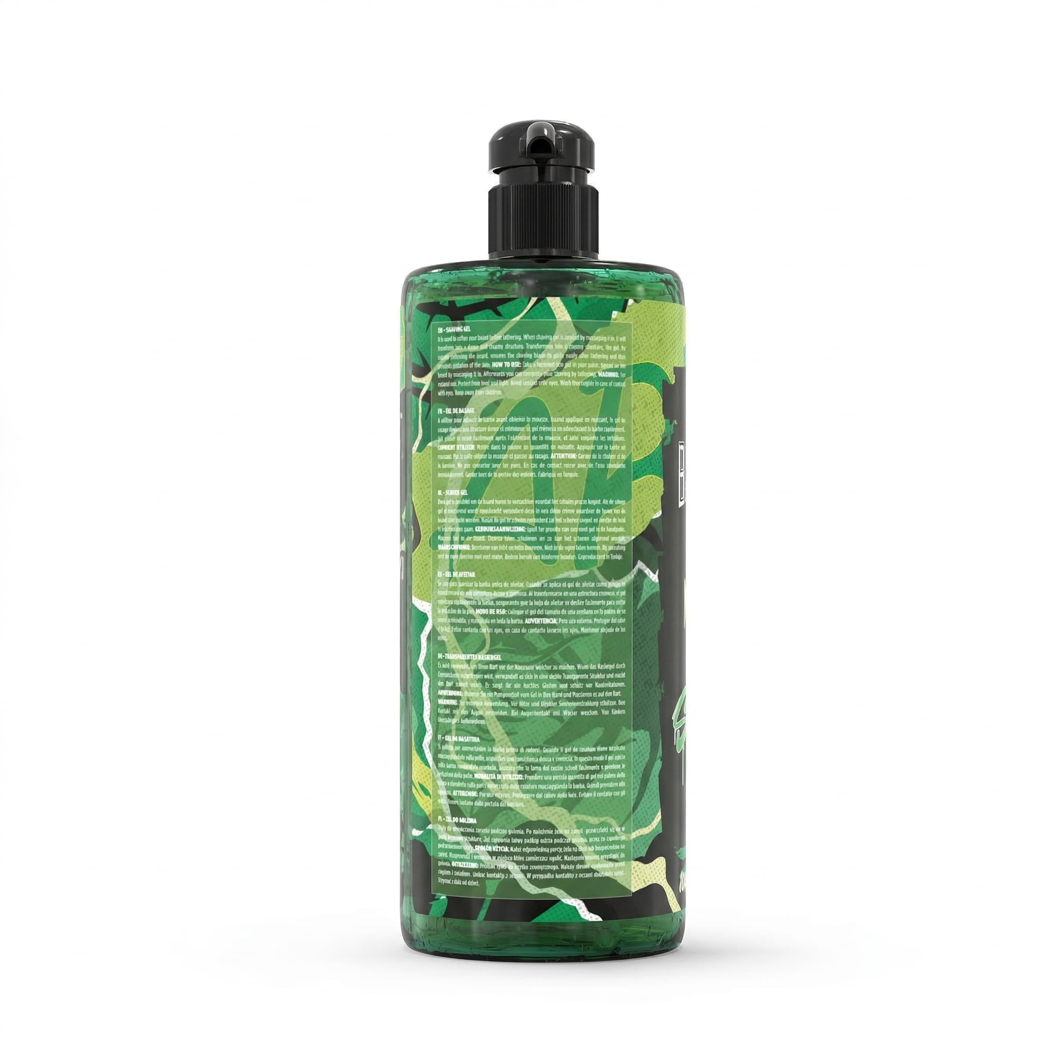 barber marmara Gel da barba da uomo n. 78 - Gel da barba trasparente da 1000 ml - Shaving Gel Men - rasatura precisa dei contorni della barba - non schiuma,raffredda la pelle