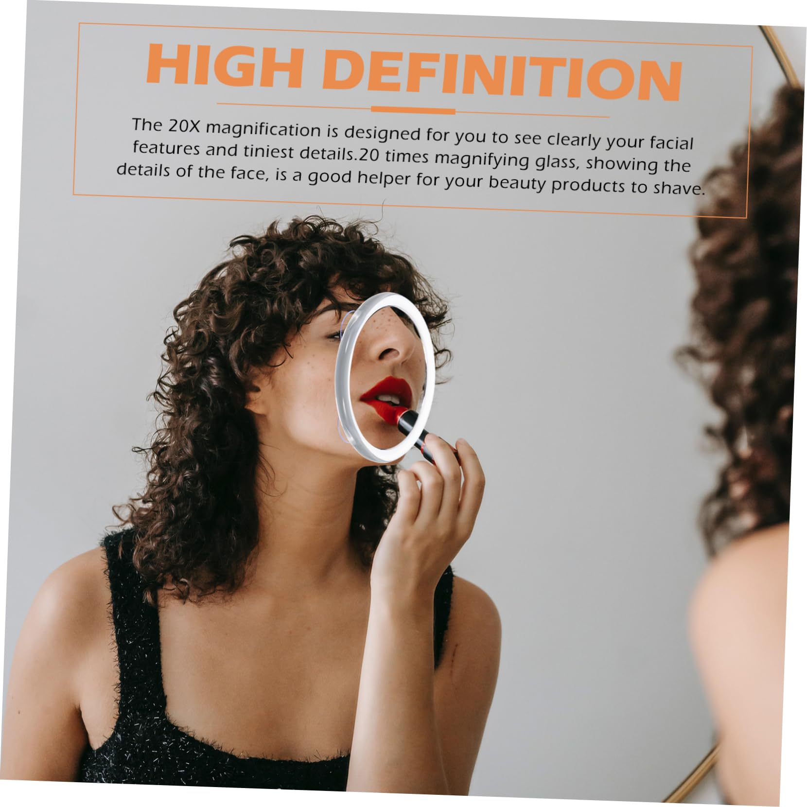 FRCOLOR 3stücke Makeup Spiegel Vergrößerung Mit Saugnapf Für Präzises Make-up Und Gesichtspflege Rundes Design Leicht Und Tragbar Hochwertige Spiegeloberfläche Für Klare Ansichten
