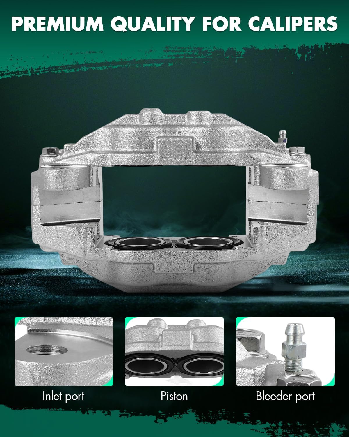 SCITOO Front Left Brake Caliper Without Bracket 197343 Compatible For Toyota For Sequoia 2016-2022,For Toyota For Tundra 2016-2021