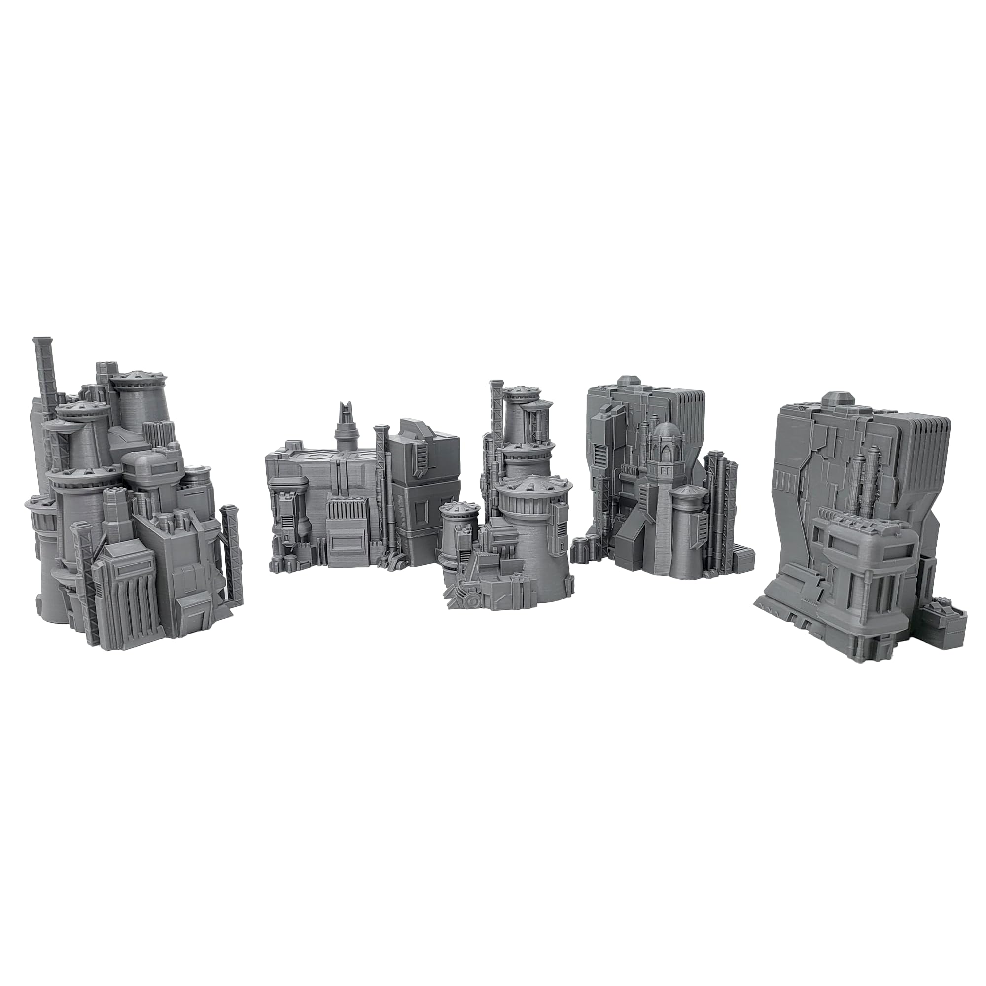 Tabletop Terrain6mm Sci-Fi Cityscape Bundle 3 - for Miniatures Games Such as Epic Battletech Adeptus Titanicus (Bundle 3)