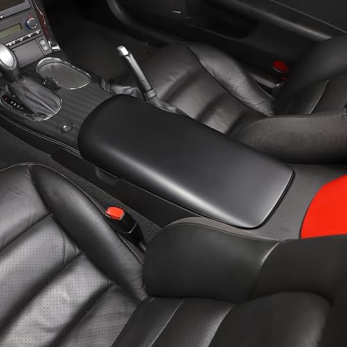 Miniatura 5 de Cubierta de panel de caja de reposabrazos compatible con Chevy Corvette C6 2005-2013, caja de reposabrazos de control central, accesorios de