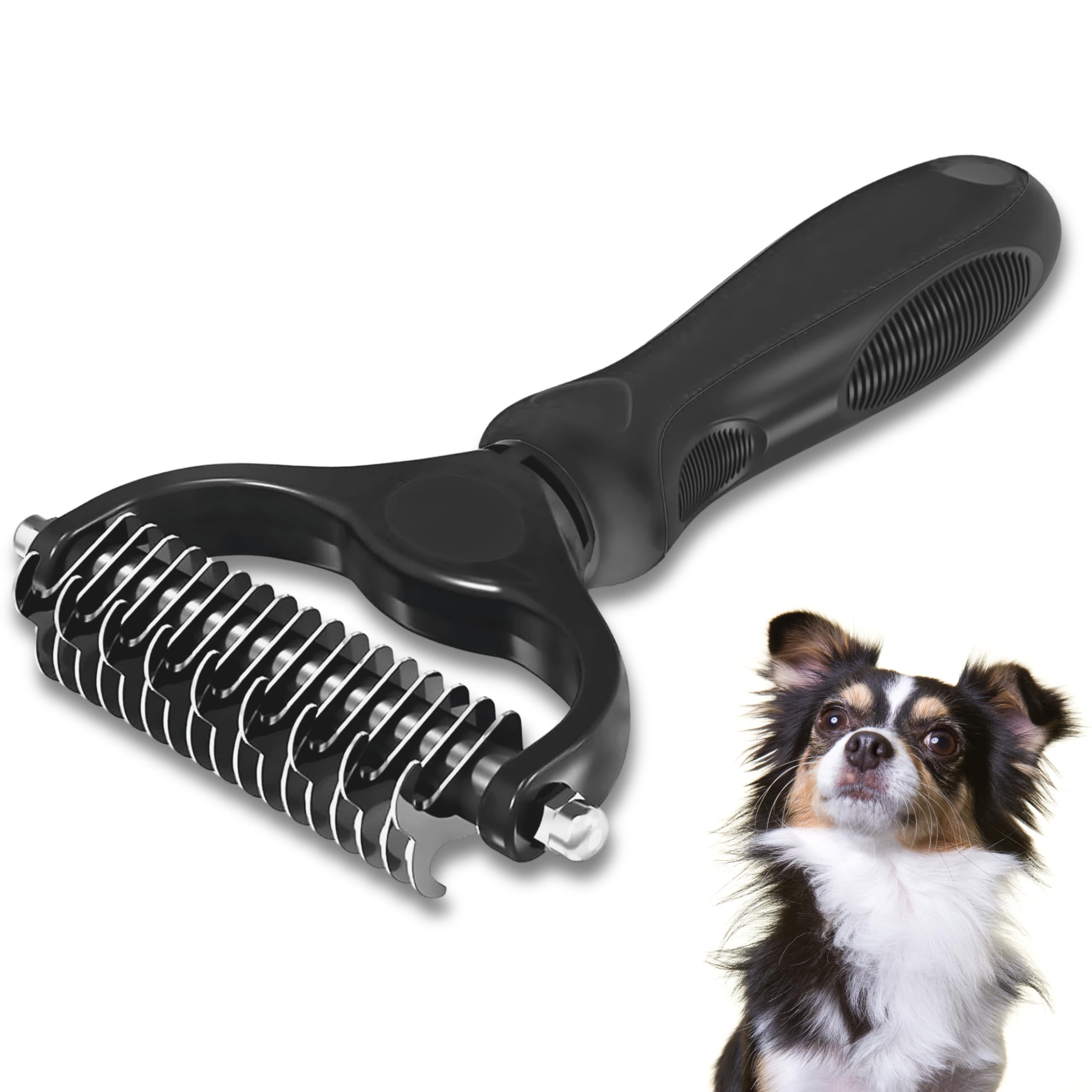 Cepillo Para Perros, Peine Para Perros y Gatos, Apto Para Pelo Corto y Largo, Peine Para Perros, Pelo Sano y Brillante, Cepillo Profesional De Mascotas, Facilita Desenredo y Elimina Nudos, Pet Brush
